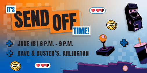 Admitted students! Get ready for Send-Off—a special celebration to kick off your journey into Maverick life! Connect, have fun, and get your questions answered before classes begin. bit.ly/4kjPcsY

Wednesday, June 18 | 6 p.m. – 9 p.m. | Dave &amp; Buster’s Arlington