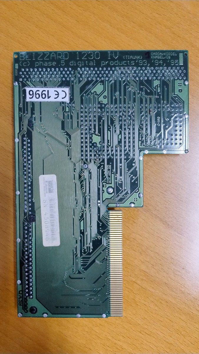 My great Blizzard 1230 IV 32MB FPU from 1997... Let's run! 🚀