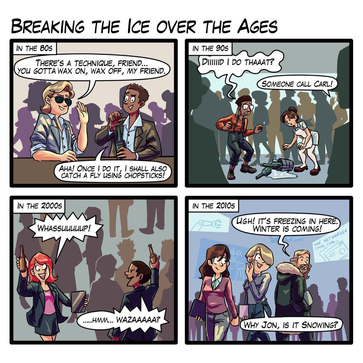 👋 Stop waiting for the perfect moment , break the ice and own the room!

Want to get better at making connections and growing your network?
🔥 Subscribe to The Networker: covve.com/insights/ 

#NetworkingTips #ConfidenceBoost #ConvoStarters #BuildYourNetwork #SocialSkills