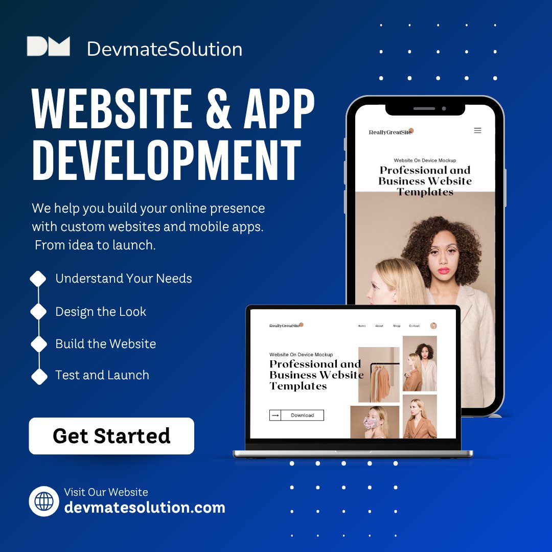 DevMateSolution's tweet image. Want a strong online presence?
We help you build custom websites and apps—simple, fast, and effective.
Visit 👉 devmatesolution.com
#WebDev #AppDev #StartupSupport
