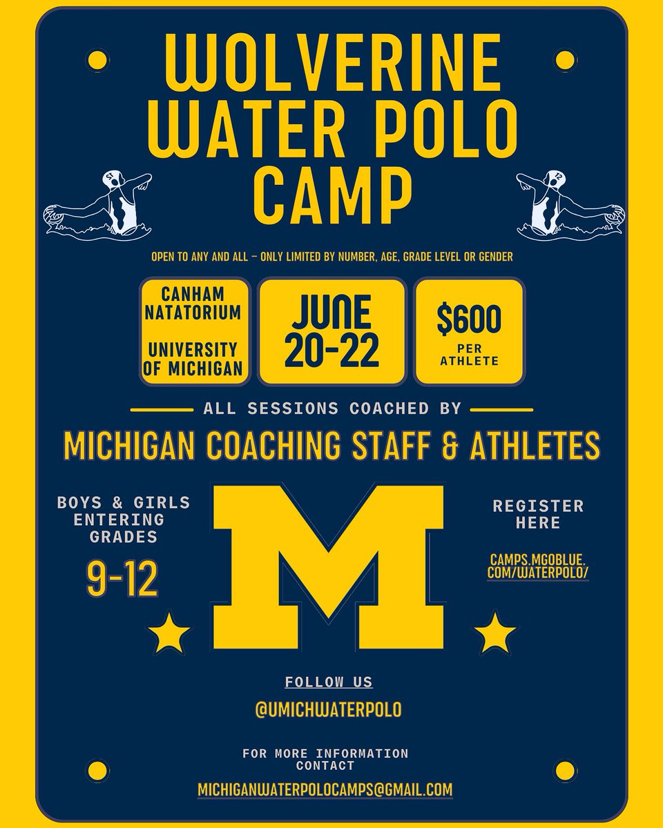 Spots are filling fast! Don’t forget to sign up! #GoBlue