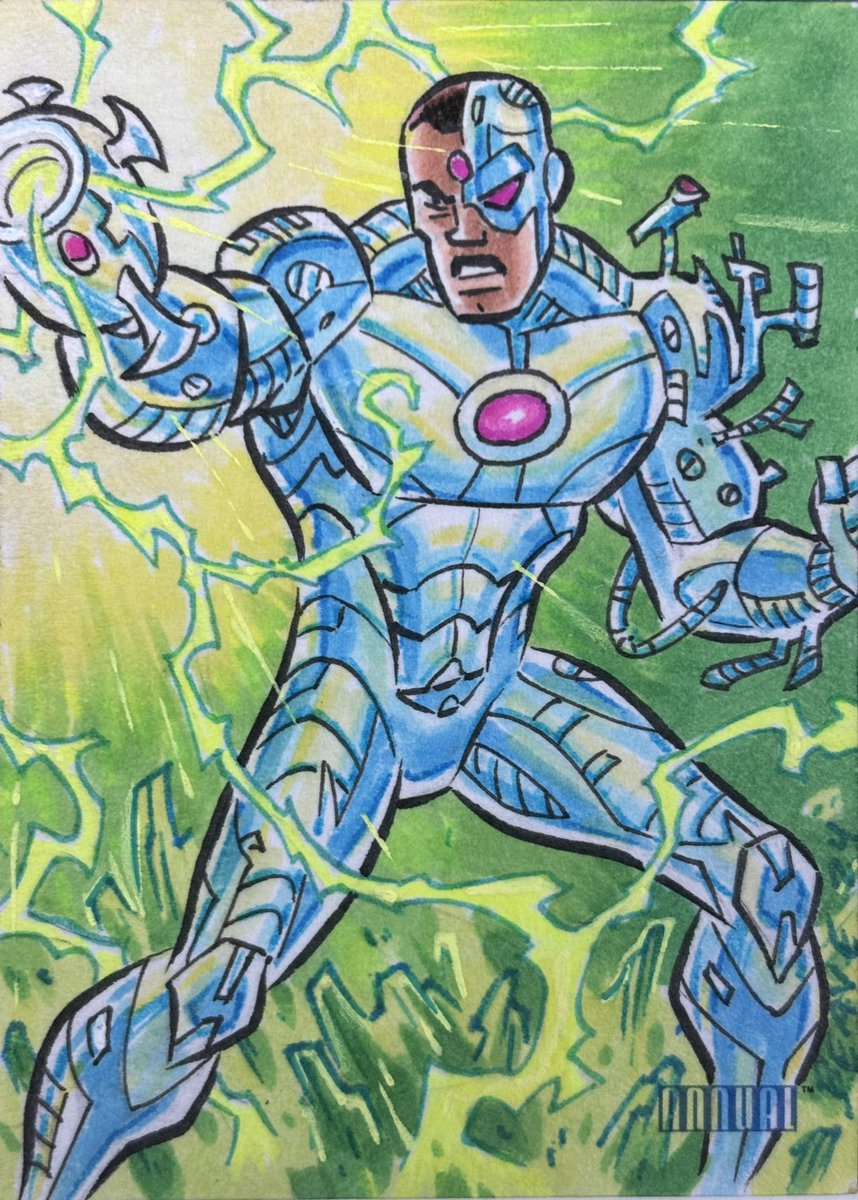 Cyborg DC Annual sketch card