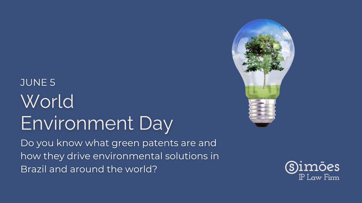 simoesip's tweet image. Today, June 5, is World Environment Day.

Sustainability takes more than good intentions — it needs innovation, legal protection, and public policy. That’s where green patents come in.
Simoes IP prepared a special content on the topic. 

simoes-ip.com/en/june-5-worl…
