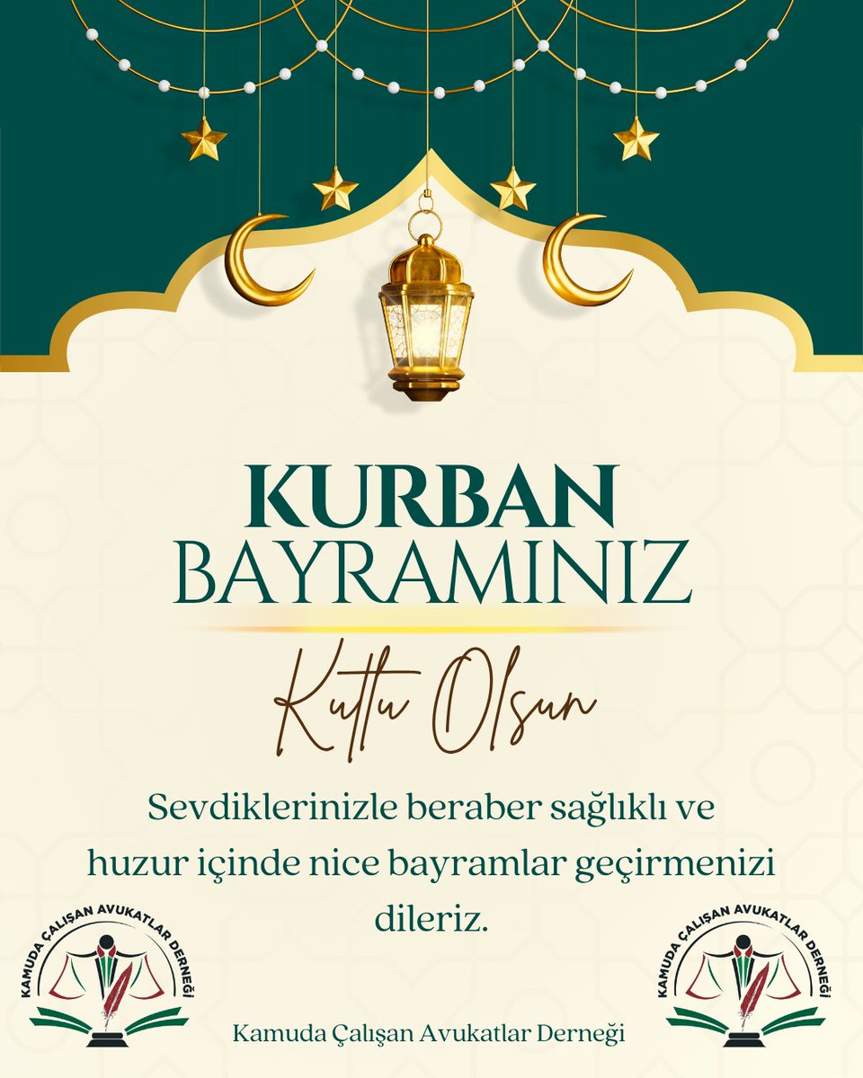 Kurban Bayramınız Kutlu Olsun
Sevdiklerinizle beraber sağlıklı ve huzur içinde nice bayramlar geçirmenizi dileriz.