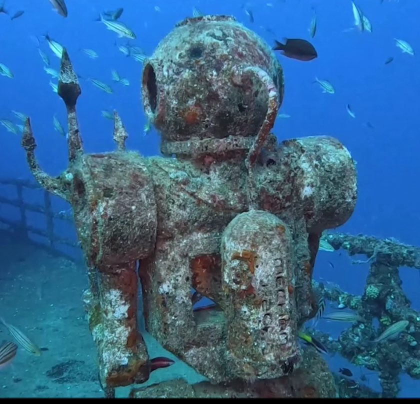 Backside of Mechan H2O - our underwater robot off the coast of Pompano Beach.