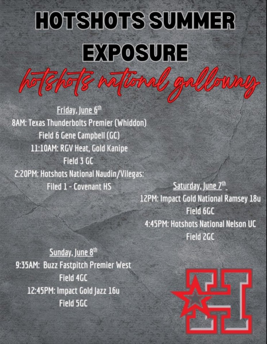 Let’s go! Can’t wait to hit the dirt this weekend. <a href="/HSPremier08/">Hotshots National 08</a> <a href="/LATechSB/">LA Tech Softball</a> <a href="/TKrobetzky/">Tyler Krobetzky</a> <a href="/la_techSBCoachT/">Taylor Josh</a>