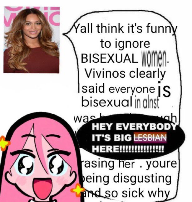 god forbid a lesbian feels comfortable around her male companions