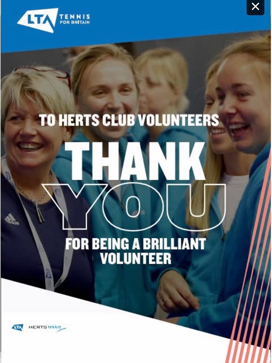 It's National Volunteers Week and we would love to take this opportunity to say a massive THANK YOU to all of you out there who contribute your valuable time and effort in supporting tennis in your venues, teams, local events and Herts.. read more here  instagram.com/p/DKhyI8ANPsc/…