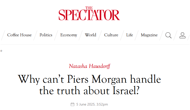 Why can’t Piers Morgan handle the truth about Israel?

spectator.co.uk/article/why-ca…