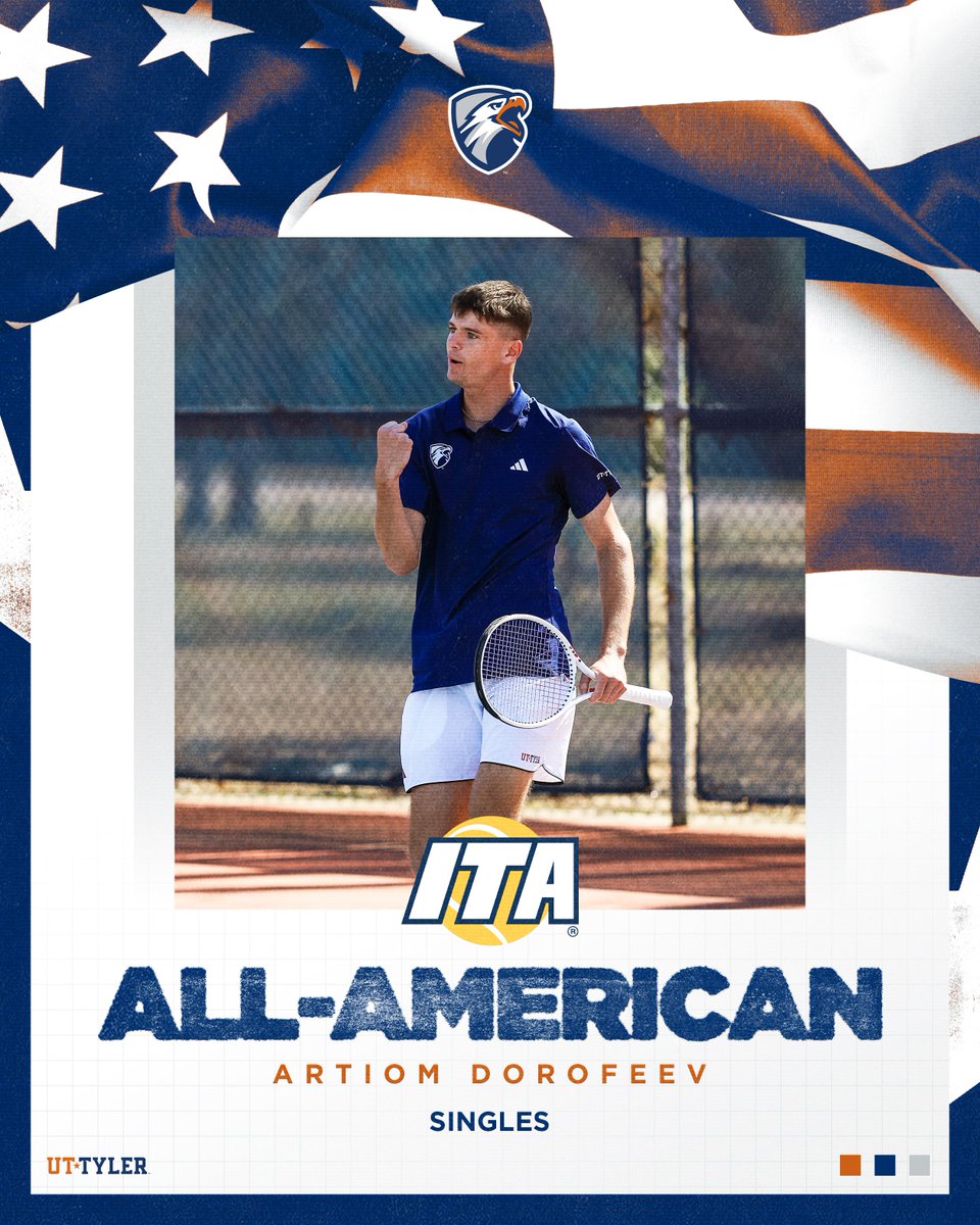 UT Tyler Patriots (@uttylerpatriots) on Twitter photo MTEN | Congratulations to Artiom Dorofeev for earning an ITA All-American award in singles for <a href="/patriotstennis/">UT Tyler Tennis</a>!
RELEASE: tinyurl.com/4udtw4fv
#SwoopSwoop MTEN | Congratulations to Artiom Dorofeev for earning an ITA All-American award in singles for <a href="/patriotstennis/">UT Tyler Tennis</a>!
RELEASE: tinyurl.com/4udtw4fv
#SwoopSwoop