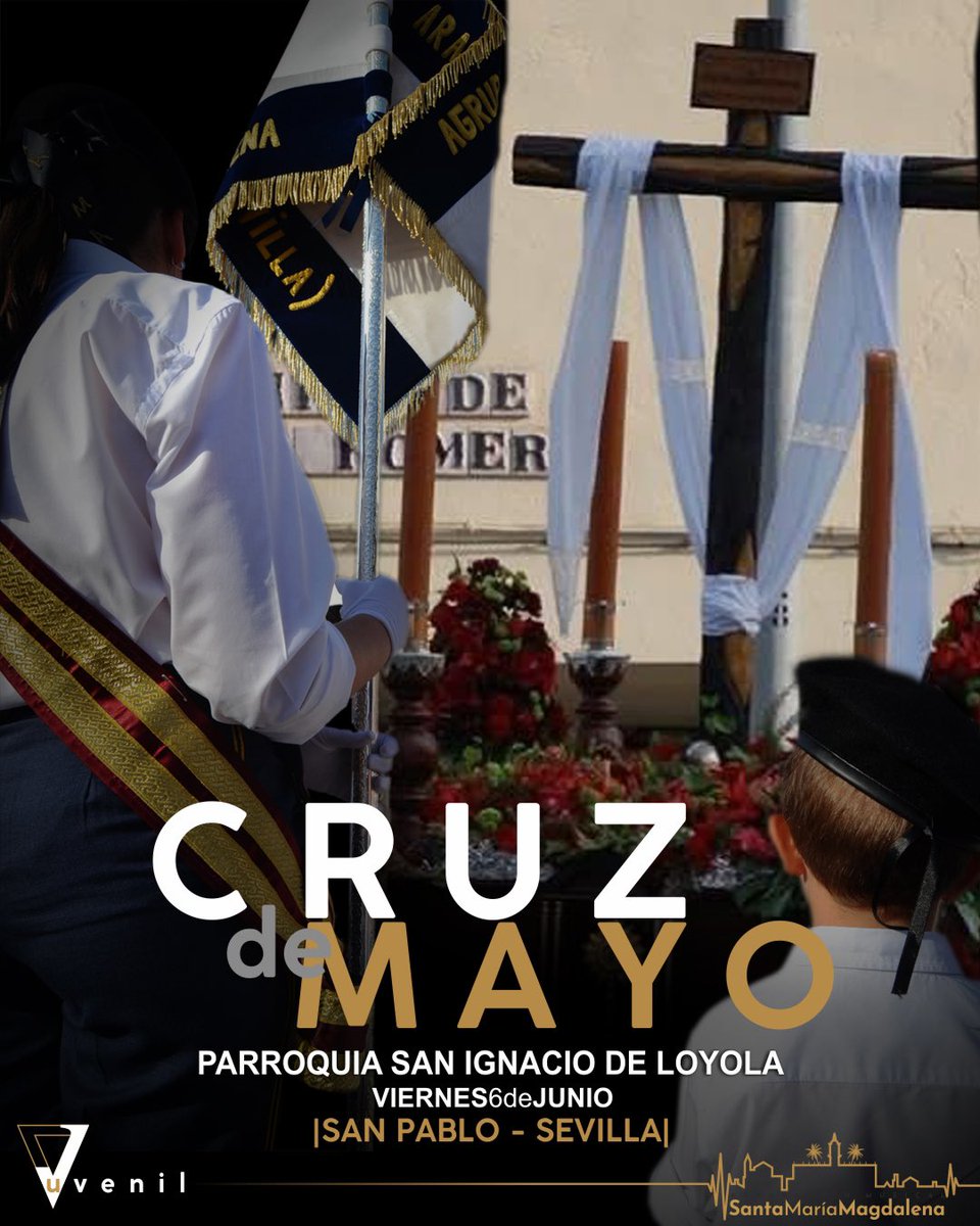 Nuestra Juvenil pondrá los sones que acompañen a la Cruz de Mayo de nuestra <a href="/hdad_sanpablo/">Hermandad San Pablo</a> en el día de mañana.

📍San Ignacio de Loyola

🕢 20:00 - 22:00h

🗒️ Itinerario:

- José Val del Omar
- Av. Pedro Romero
- Antonio de Lara
- Manuel Luna
- Guerrita
- Plaza Joselito
-