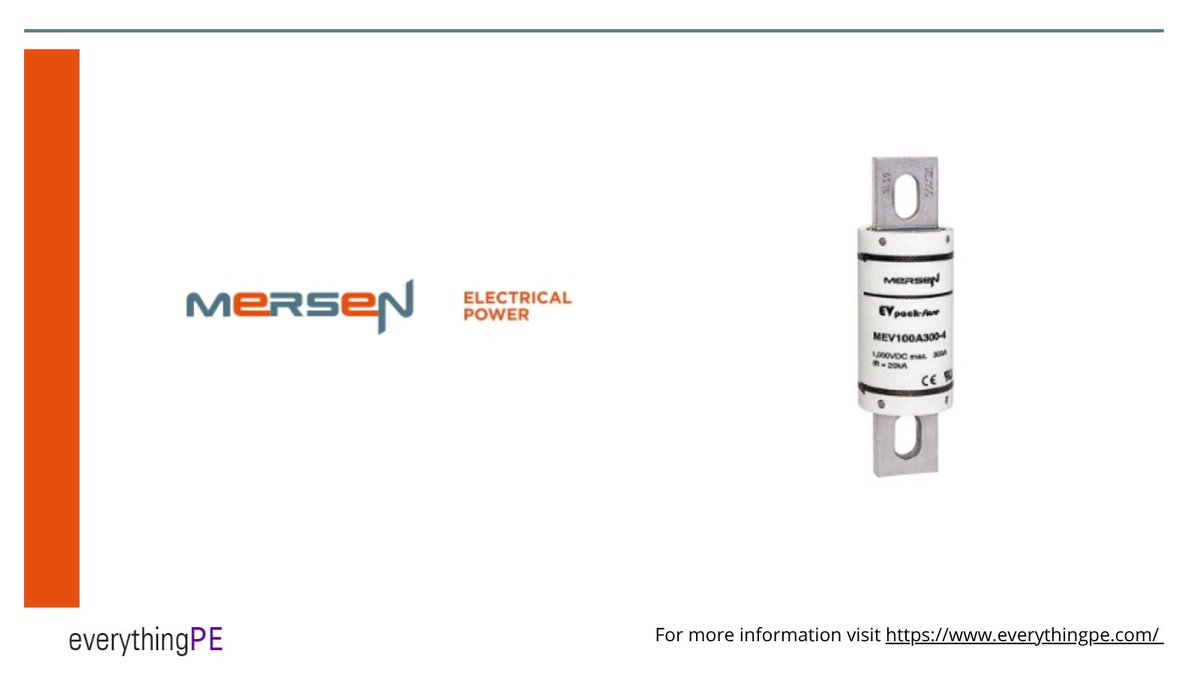 everything_PE_'s tweet image. Mersen’s 300 A Battery Pack Fuse

Learn more: ow.ly/ZPmp50W4XTF

#battery-fuse #fuse #batteryprotection #mersen #powerengineering #powerelectronics #electronics #energy #ev #electricvehicle