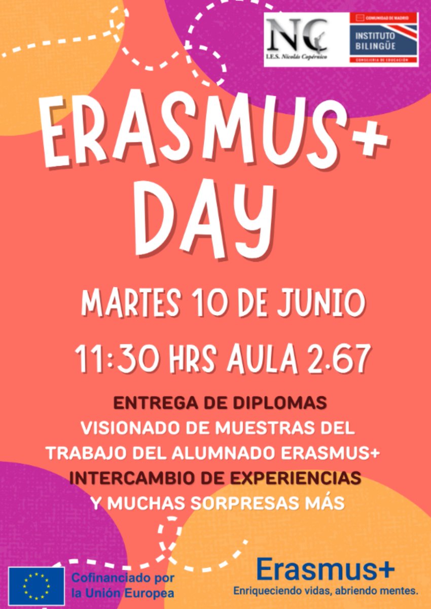 Proyectos Erasmus+ IES Nicolás Copérnico tweet media