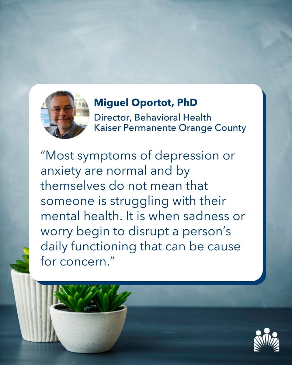 Changes in a person's #mentalhealth aren’t always obvious—but there are signs to look for. Dr. Miguel Oportot, director of behavioral health, shares what to watch for.