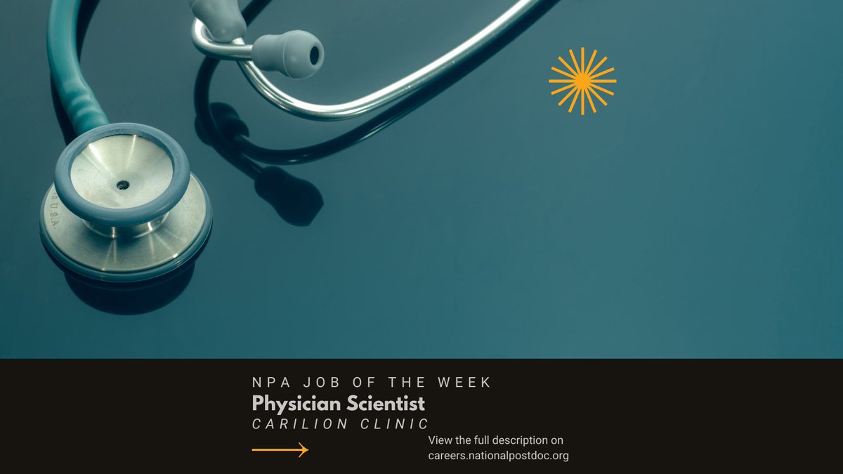 Visit 🔗ow.ly/R4Nu50W0muB for details // #jobs #careers #jobsearch #careersearch #postdocs #postdoctoralscholars #postdocoffices #postdocassociations