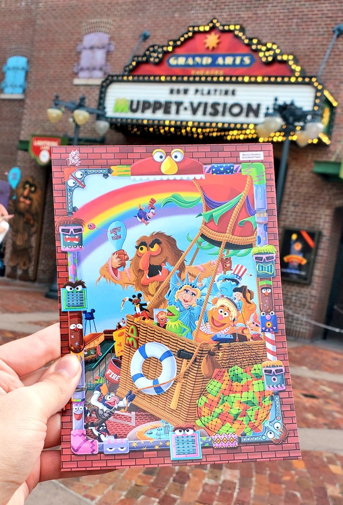 Excited to be giving these out at the WDWNT MuppetVision event tomorrow and the last operating day at DHS! 🐸🎨