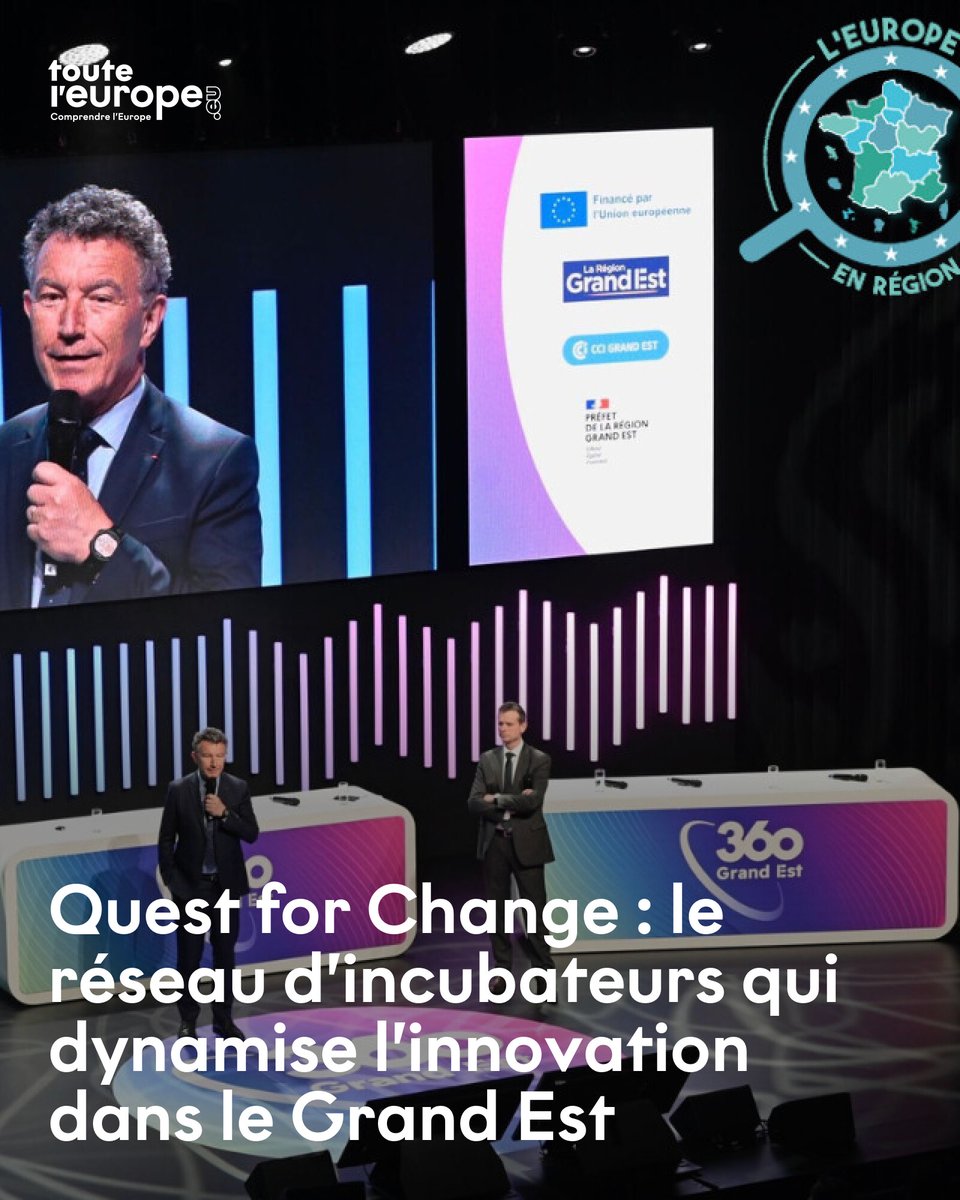 Quest for Change : le réseau d’incubateurs qui dynamise l’innovation dans le Grand Est
➡️ l.touteleurope.eu/dOm