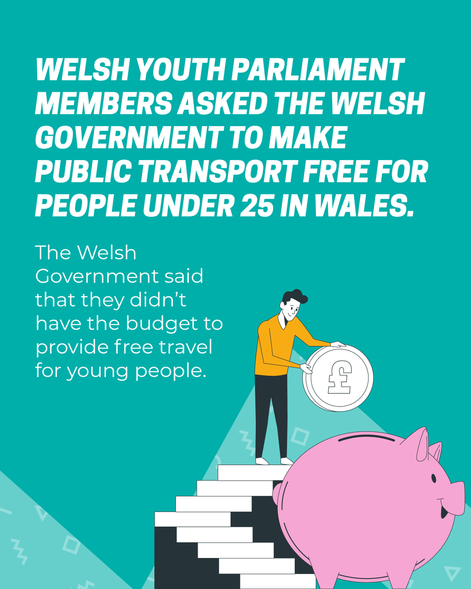 It’s #WorldEnvironmentDay  

From September, building on from the work we did for our Sustainable Ways report, under-21s in Wales can travel by bus for just £1 🚌 😎 

#WelshYouthParliament #WorldEnvironmentDay #YoungVoices #SeneddIeuenctid #Senedd #Wales #Cymru