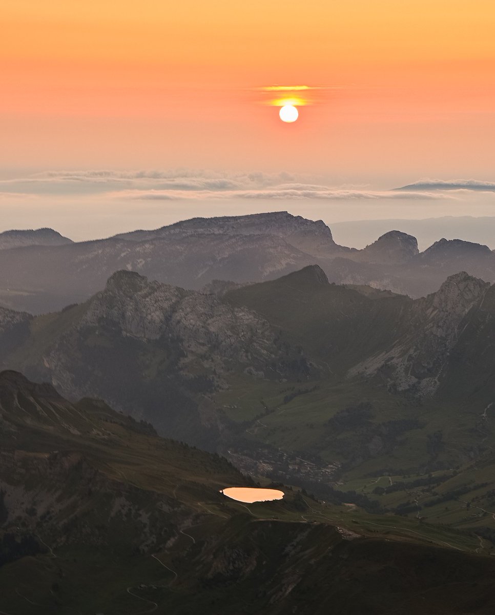Terminer la journée en beauté. 😎