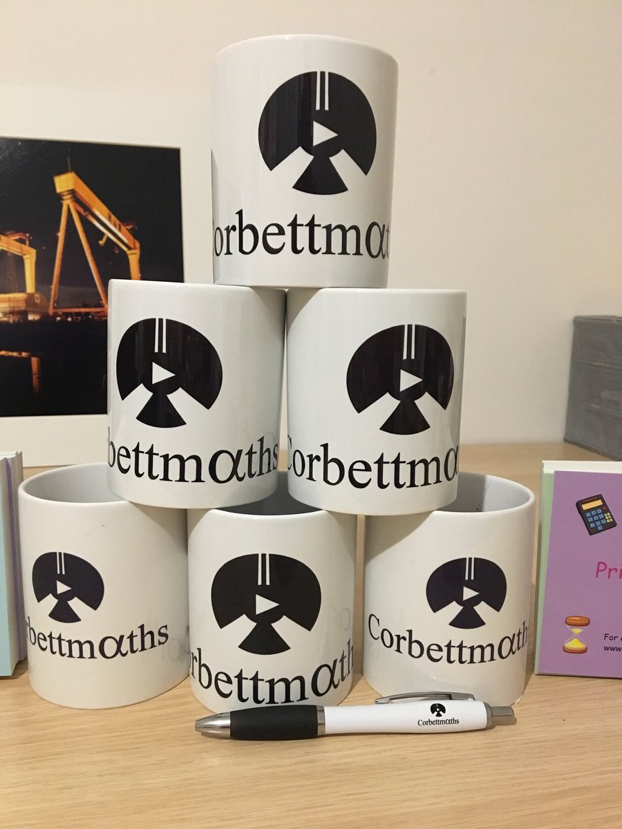 Corbettmaths's tweet image. Finishing off the GCSE Paper 3 resources & am so grateful for the praise that we've received 🤩
As a thanks, we're giving away lots of mugs & pens! 🎁
To enter, RT by 9pm Tues
Also, schools planning ahead can make big savings with our fantastic discounts: corbettmaths.com/wp-content/upl…