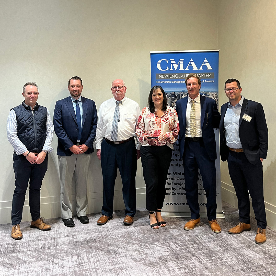 On 6/4, Erland team members joined Lighthouse School &amp; TBA Architects at the CMAA NE Awards Luncheon. During the event, our recent project—Breakwater House at Lighthouse School—received a Project Achievement Award, recognizing it as one of the best projects in New England.