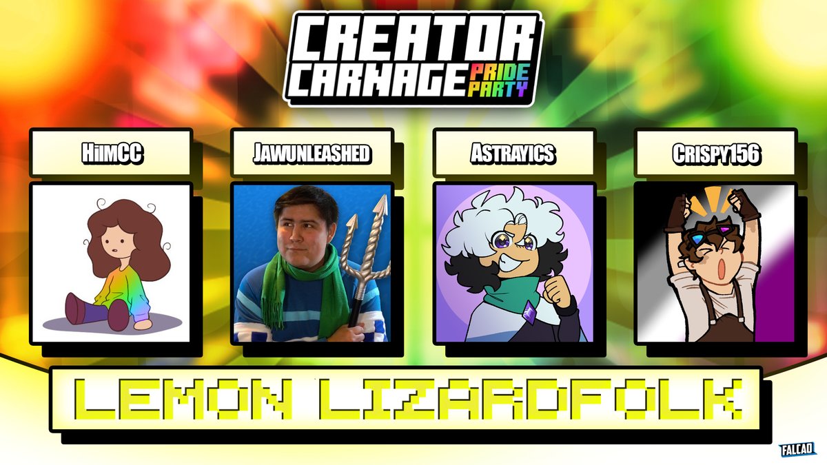 Introducing the Lemon Lizardfolk!

<a href="/DrawnbyCC/">HiImCC</a> <a href="/jawunleashed/">Jawunleashed</a> <a href="/Astrayics/">Astrayics</a> Crispy156

Watch them create carnage on Sunday 15th June at 3pm EST / 8pm BST!