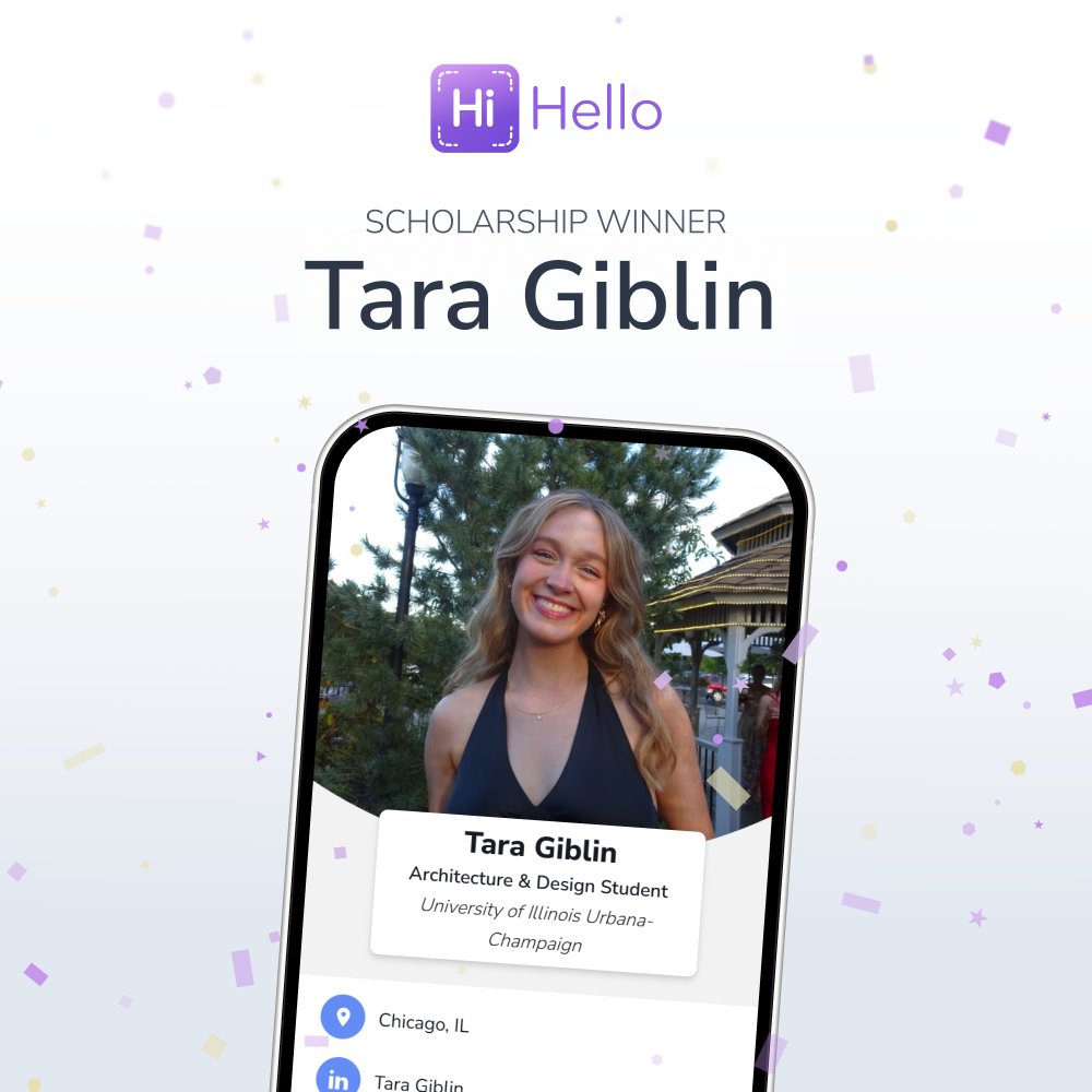 HiHello (@hihello) on Twitter photo đ Meet Tara Giblin, our 2025 Networking Scholarship recipient!
Tara, an Architecture and Design student at the <a href="/UofIllinois/">University of Illinois</a>, showed us how a single meaningful connection can change the course of a life. Through a chance mentorship, she discovered her passion for architecture đ Meet Tara Giblin, our 2025 Networking Scholarship recipient!
Tara, an Architecture and Design student at the <a href="/UofIllinois/">University of Illinois</a>, showed us how a single meaningful connection can change the course of a life. Through a chance mentorship, she discovered her passion for architecture