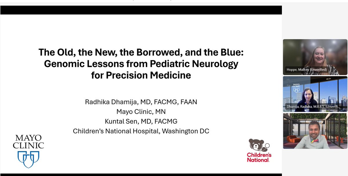 Radhika Dhamija, MD, FACMG, FAAN🧬🧠👶 (@neurogenesdr) on Twitter photo Teamed up with <a href="/kuntal_sen_/">Kuntal Sen, MD, FACMG</a> for a grand round presentation <a href="/AtriumHealth/">Atrium Health</a> on genomic lessons from pediatric neurology Teamed up with <a href="/kuntal_sen_/">Kuntal Sen, MD, FACMG</a> for a grand round presentation <a href="/AtriumHealth/">Atrium Health</a> on genomic lessons from pediatric neurology