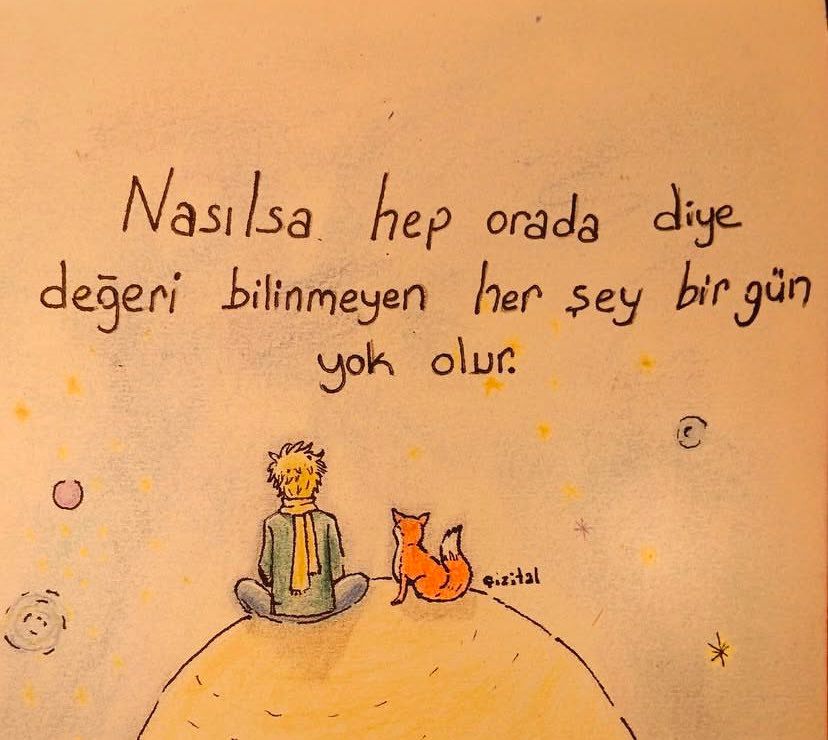 Nasılsa hep orada diye değeri bilinmeyen her şey, bir gün kaybolur.