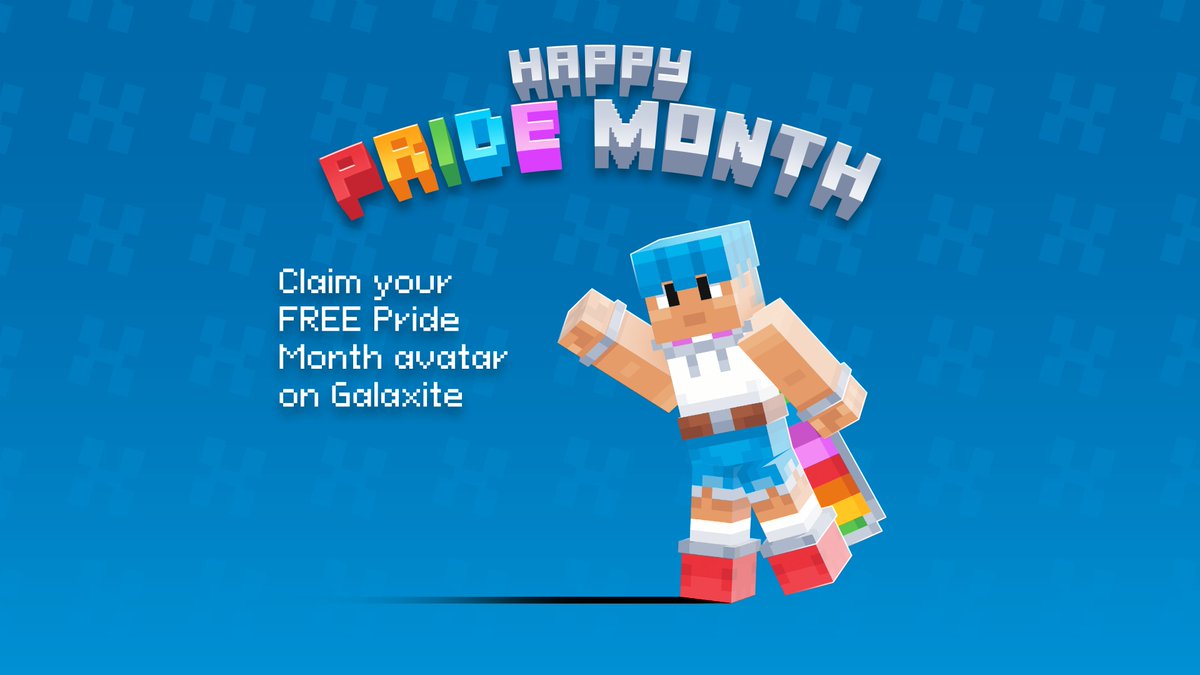 To celebrate pride month, we created an avatar for anyone to wear! You can claim the Rowan avatar for free right now on Galaxite 🏳️‍🌈