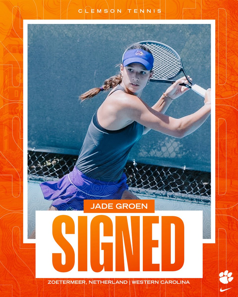 ClemsonWTennis's tweet image. Newest Tiger on the block! Welcome to Clemson, Jade ✍️
#OB
