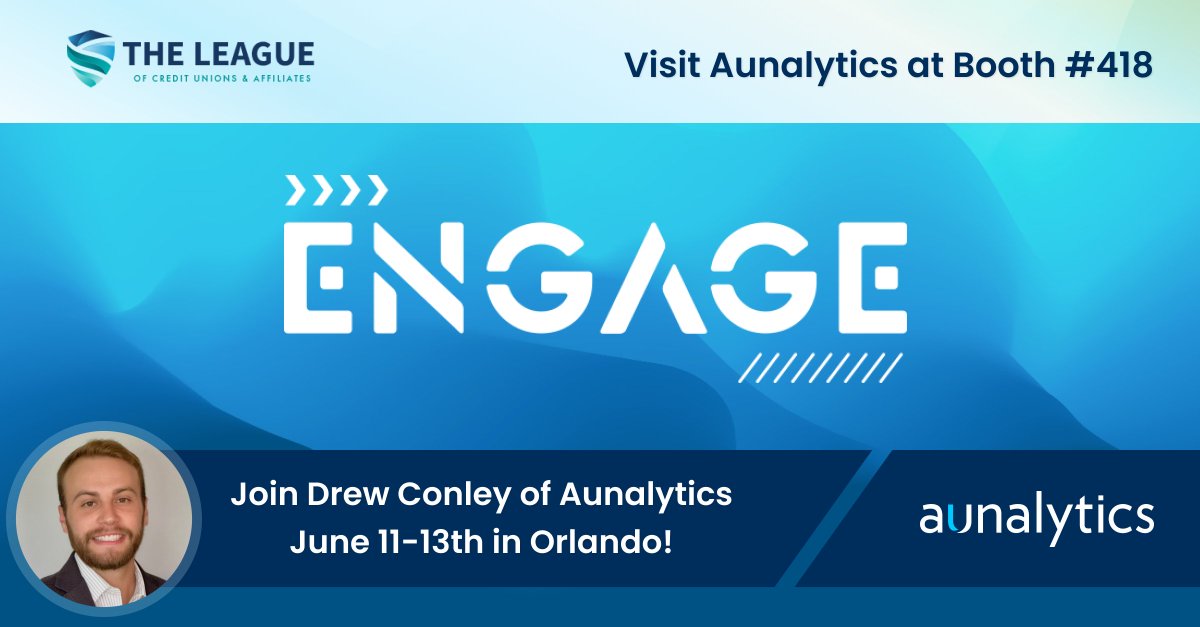 Aunalytics (@aunalytics) on Twitter photo We're gearing up to attend <a href="/theleagueofcus/">The League of Credit Unions & Affiliates</a> 2025 ENGAGE Conference in Orlando next week! If you're wondering how your credit union can leverage AI to increase your team's productivity and improve the member experience, be sure to visit Drew at booth 418! #Engage2025 #AI We're gearing up to attend <a href="/theleagueofcus/">The League of Credit Unions & Affiliates</a> 2025 ENGAGE Conference in Orlando next week! If you're wondering how your credit union can leverage AI to increase your team's productivity and improve the member experience, be sure to visit Drew at booth 418! #Engage2025 #AI