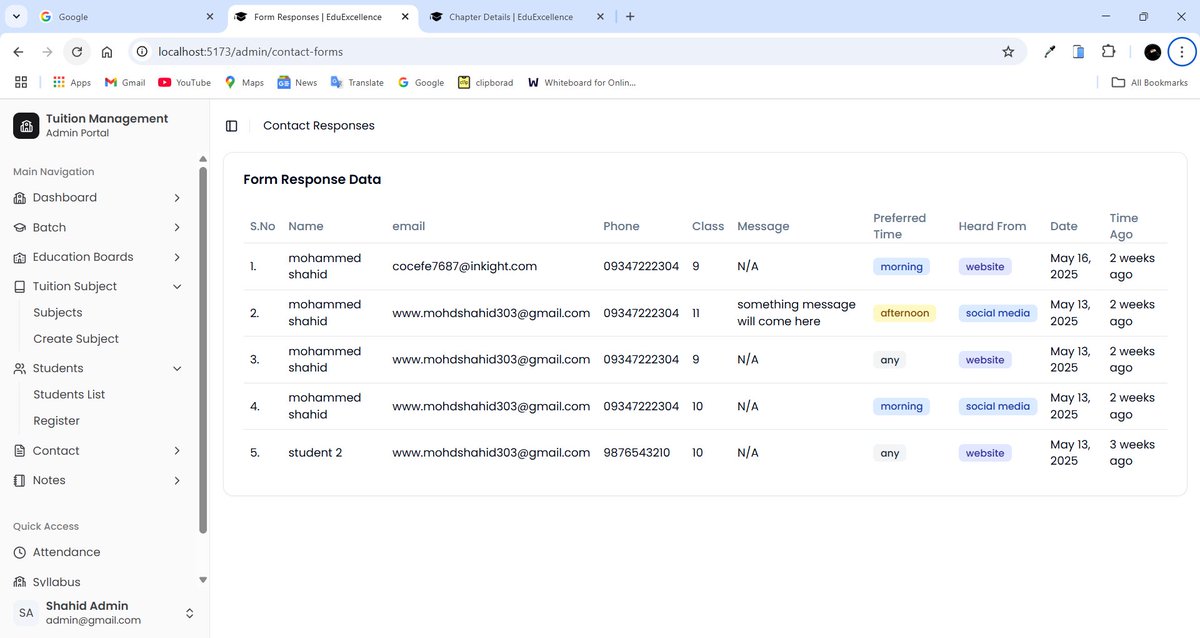 Mohamme23803128's tweet image. 5/💡 Why Build This?
Because small tutors shouldn’t waste time on admin tasks.
This project taught me:

Real-world problem solving

User-centered design
API integrations
Dashboard UX
#DeveloperGrowth #CodeAndCoffee #EdTechStartup #JavaScript