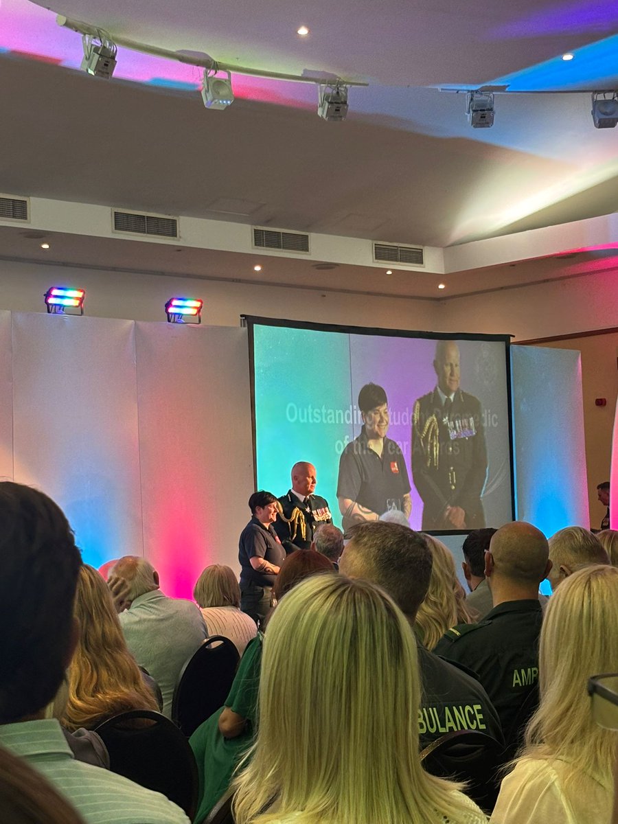 Honoured to have been presented with the 'outstanding direct entry Student Paramedic of the year' award at the WMAS Awards today. A good but overwhelming day, &amp; also bittersweet after losing my dad 5 days ago. Thank you to my lecturers for nominating me #WMAS #uniofStaffs