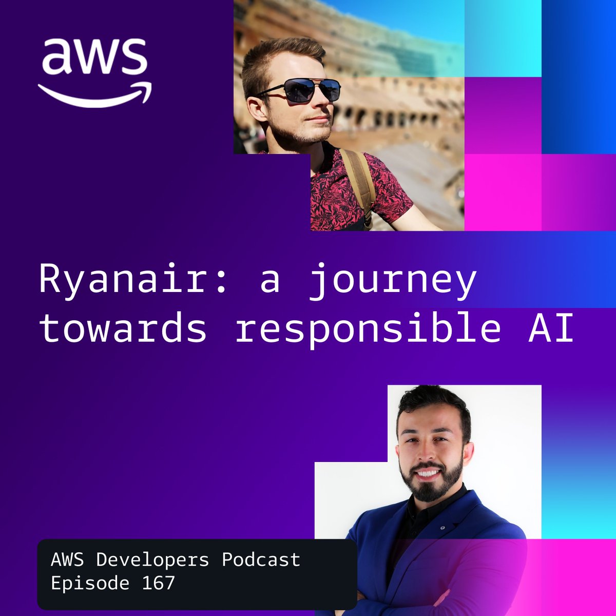 awsdevelopers's tweet image. Ryanair’s roadmap to Responsible AI 🚀

From GenAI use cases to governance &amp;amp; risk—this week on the #AWS Developer Podcast.

👉 go.aws/3HhNk66

#TechPodcast