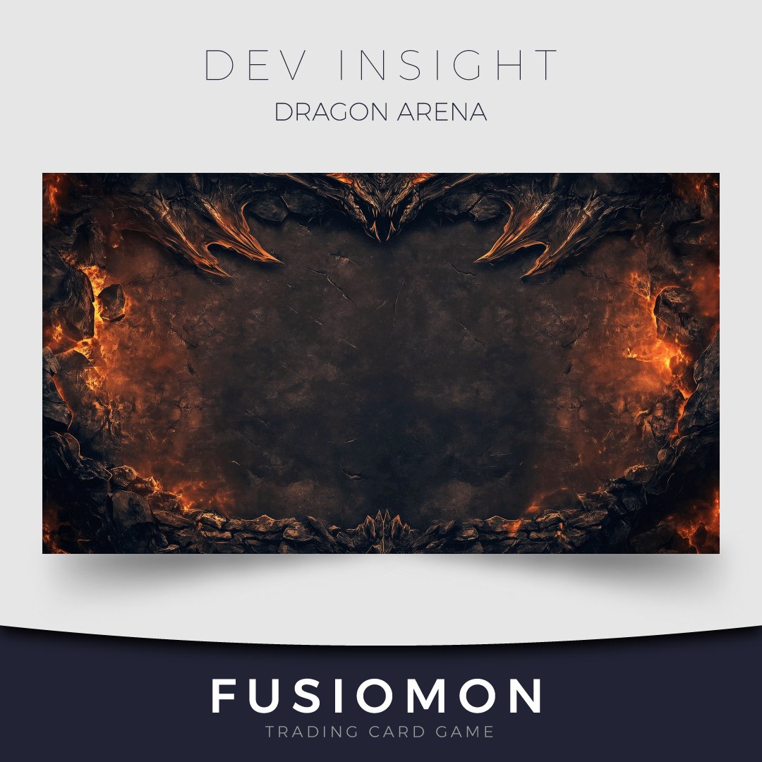 Welcome to the Dragon Arena in Fusiomon! A mythic battlefield of peaks and flame, where Dragon-types tap into ancient power. It's fierce, majestic, and built for legends. Ready to rise with the dragons? #Fusiomon #indiegame #indiedev #gamedev #TCG