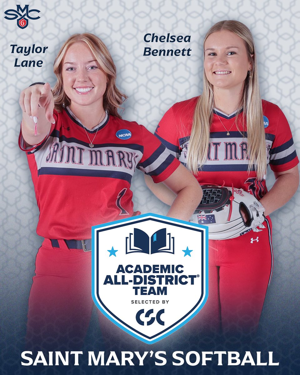 Saint Mary's Softball (@gaelssoftball) on Twitter photo Always working hard 💪🍎
Congratulations to Chelsea Bennett and Taylor Lane for being named to the <a href="/CollSportsComm/">College Sports Communicators</a> Academic All-District Team!
#GaelsRise Always working hard 💪🍎
Congratulations to Chelsea Bennett and Taylor Lane for being named to the <a href="/CollSportsComm/">College Sports Communicators</a> Academic All-District Team!
#GaelsRise