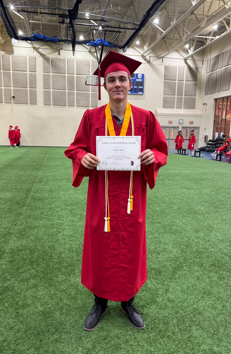 Damon Leach Memorial Scholarship Award for character, leadership, and scholarship.

Colton East