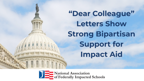 Bipartisan support for #ImpactAid remains strong! This year’s “Dear Colleague” letters drew signers from both sides of the aisle in favor of robust funding. Check if your Members of Congress added their names:
House - bit.ly/4kVGGRu 
Senate - bit.ly/4jDd6PG