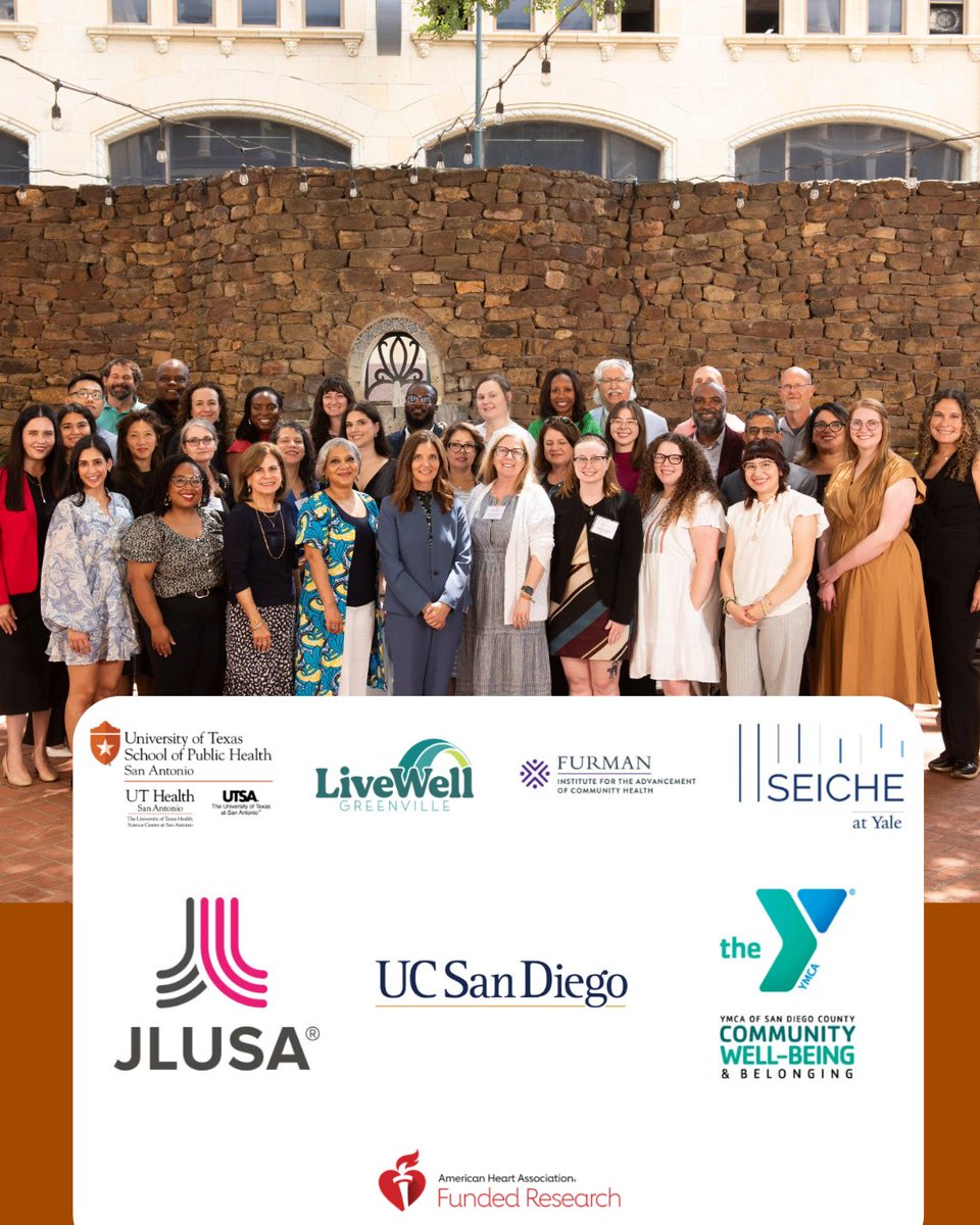 Researchers and community partners from across the country gathered in San Antonio for @american_heart's Health Research Network meeting!

Together, we're advancing research that centers on community needs and voices. HealthandCommunityEngagement.com ❤️