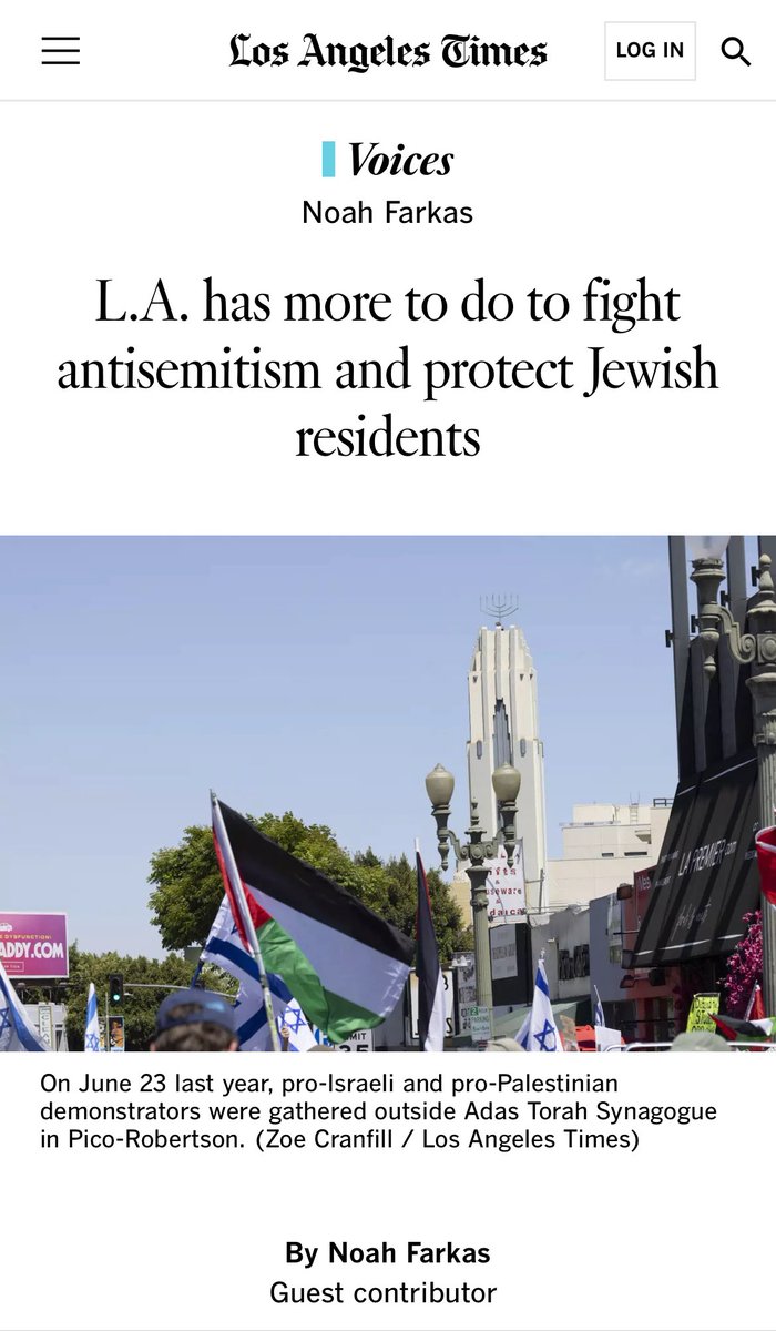 Antisemitic violence is escalating — the recent attacks in Washington, D.C. and Boulder make that painfully clear. Our President &amp; CEO Rabbi Noah Farkas calls for a city-wide response in his L.A. Times op-ed. Read it now to see what must happen. jewishla.org/l-a-has-more-t…