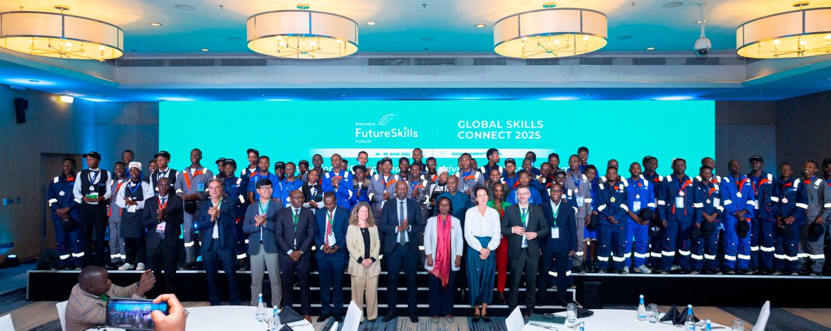 Today, 57 outstanding competitors in the #SkillsCompetition2025 were honored with bronze, silver, and gold medals, 19 recipients in each category.

This awards ceremony also marked the official closing of the Rwanda Skills Forum 2025, a high-level strategic platform aimed at