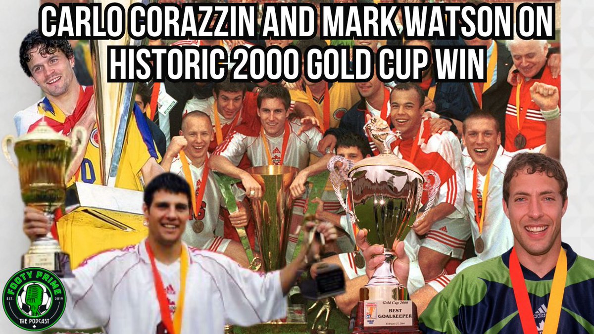 footy_prime's tweet photo. 25 years on, the hair is grey (or gone) and the kit is a bit tighter, but the 2000 Gold Cup Champs will be honoured this weekend at the @_CanadianShield

Alumni Carlo Corazzin+Mark Watson join their old GK Craig Forrest to reminisce about that glorious time.
From Holger Osieck’s warmth to beers with the boys, they chatted all.

GET IN! 👇
▶️https://t.co/mQhsB1bOsc
🎧https://t.co/k6wwtxDxCY