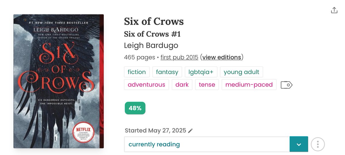 R1SSED's tweet photo. this is embarrassing, six of crows reading thread because i forgot i have this acc and im reviving this for summah

- a thread https://t.co/C51xkrInhj