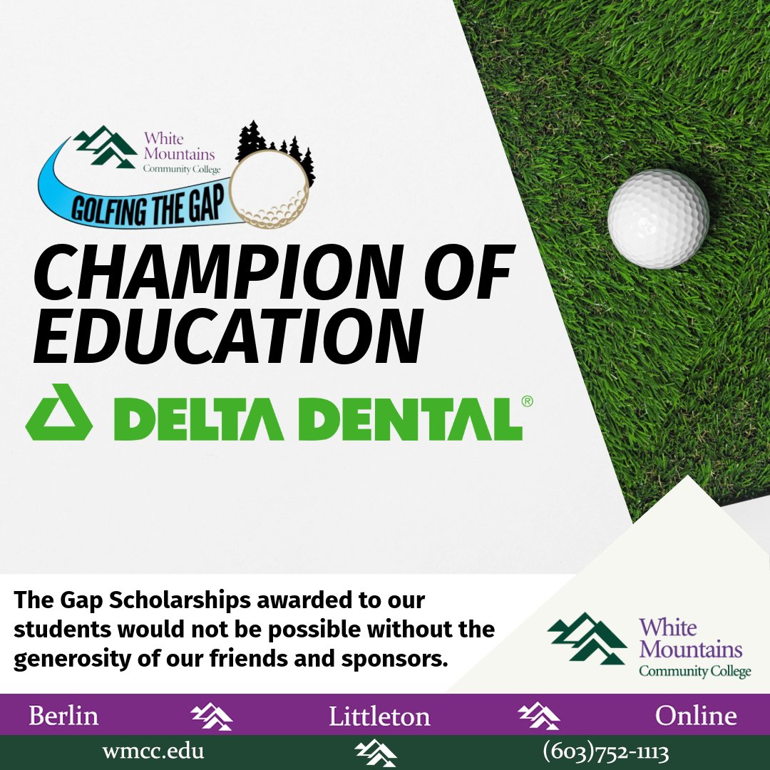 A heartfelt thank you to Northeast Delta Dental, for their generous support of our upcoming golf tournament! Your commitment is making a lasting impact on student success at White Mountains Community College. We’re grateful for your partnership and dedication to our mission!