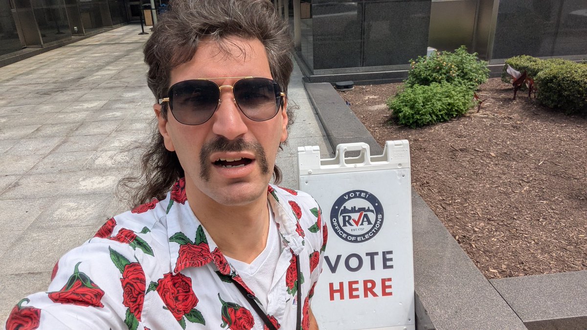 Just voted early in the Democratic Primary for Virginia. I voted at Richmond City Hall. Elections include Democratic candidates for Lt Governor, Attorney General, Richmond Commonwealth Attorney, and Richmond Sheriff.