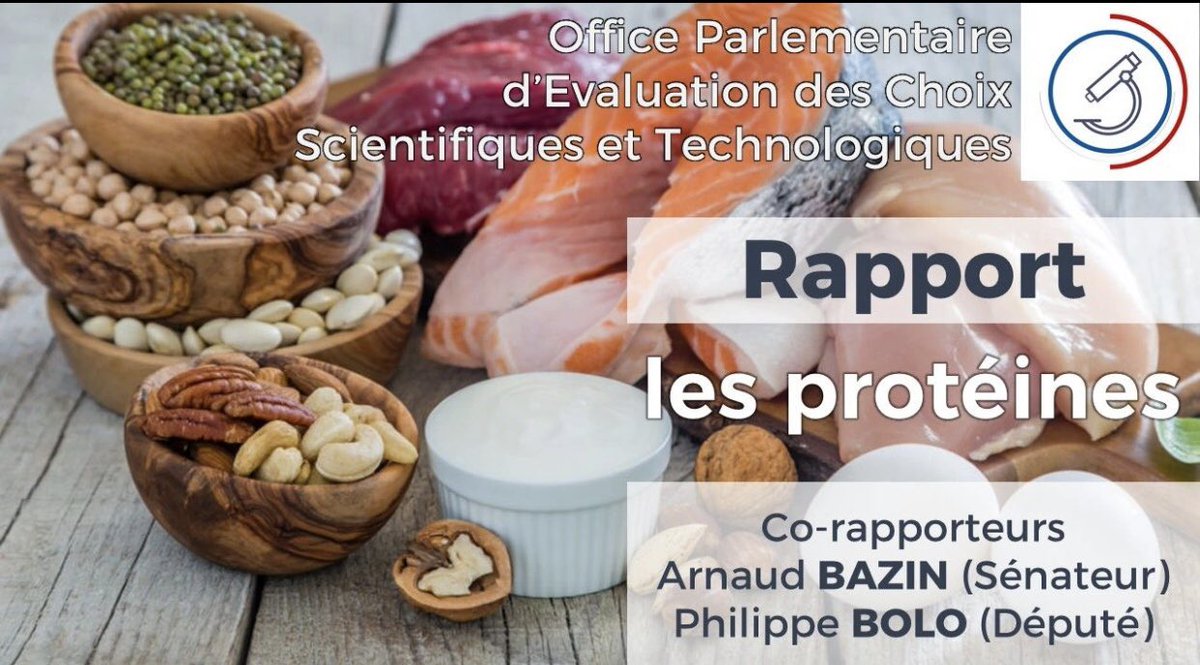 Ce matin à l’OPECST où j’ai présenté avec mon collègue Philippe Bolo notre rapport  sur les protéines  aux membres de l’office avant de le faire à la presse mercredi prochain au Sénat.
<a href="/OPECST_/">OPECST</a>