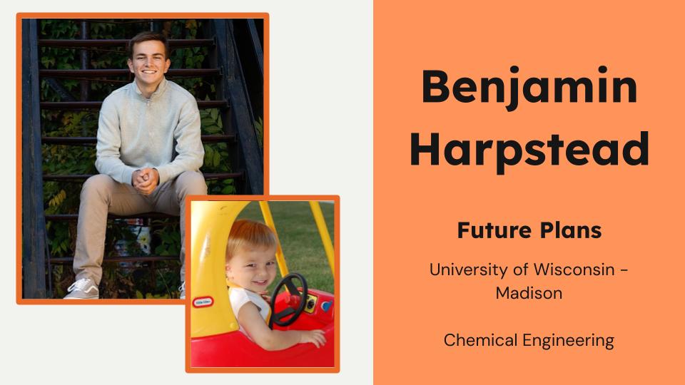 Meet PHS grad Benjamin Harpstead, who plans to study chemical engineering at UW-Madison! #25PHSpanthers