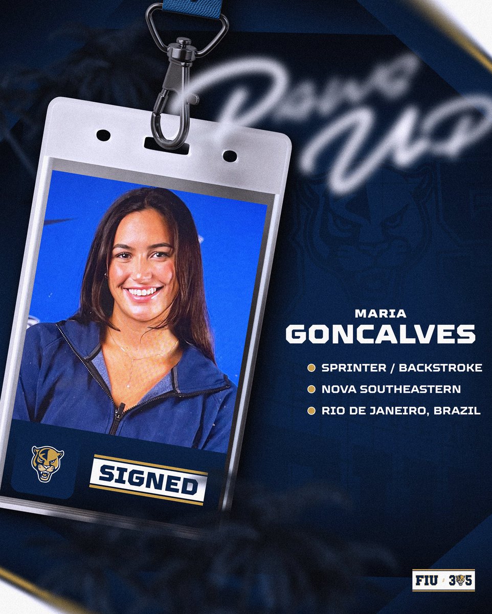 Bringing EXPERIENCE to the squad! Welcome to the 305, Maria Goncalves 💯 

• Won two National Championships at NSU 🏆 
• First Team All-American
• NCAA Championship Qualifier (‘24, ‘25)