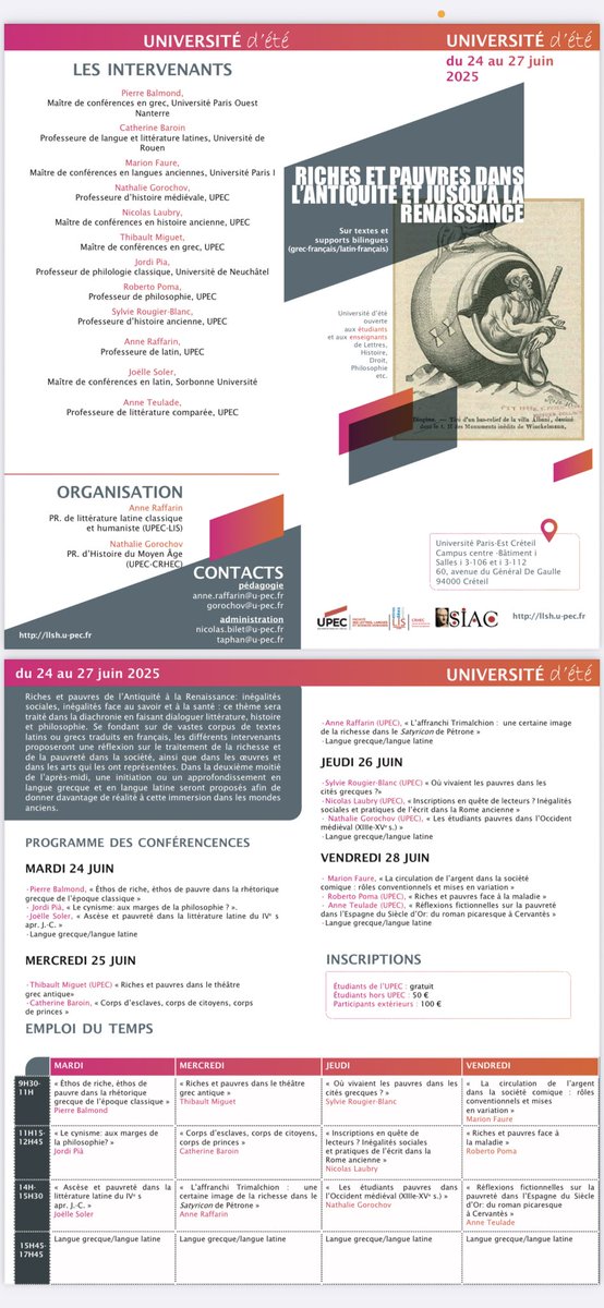 Voici le programme de l’université organisée par le CRHEC et le LIS du 24 au 27/06 <a href="/UPECactus/">UPEC</a>